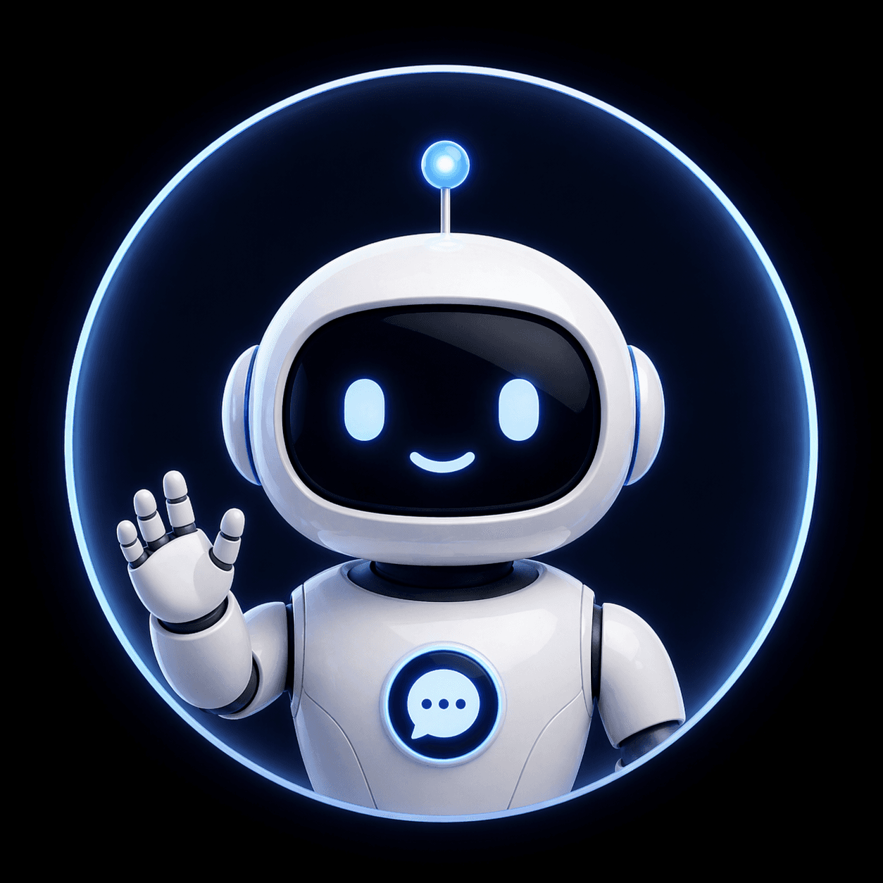 AI Chatbot widget interface